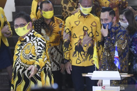 AHY temui Airlangga Hartarto