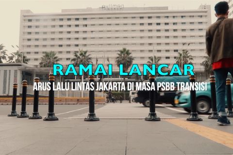 Ramai lancar, arus lalu lintas Jakarta di masa PSBB&nbsp;transisi