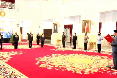 Presiden Jokowi lantik DPP dan Wantimpus Legiun Veteran RI