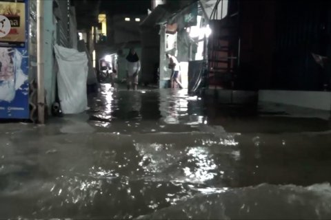 Banjir rob landa Penjaringan Jakarta Utara