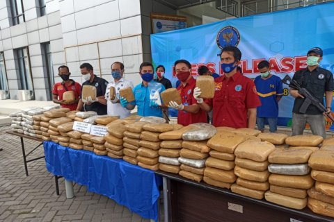 BNN gagalkan penyelundupan 298 Kg ganja asal Aceh untuk diedarkan di Banten