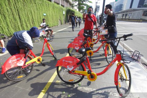 Uji coba layanan sepeda Gowes