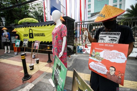 Aksi protes kebijakan Menteri Kelautan dan Perikanan