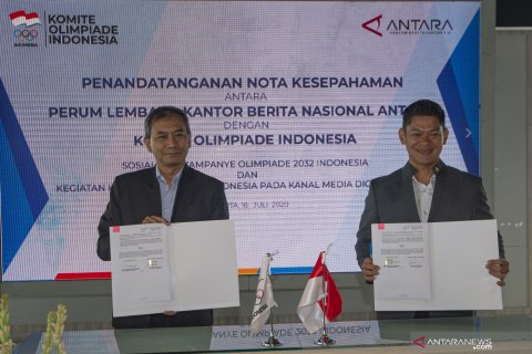 ANTARA dan KOI kerja sama sosialisasi Indonesia jadi tuan rumah Olimpiade