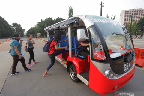 Layanan shuttle bus gratis di kawasan GBK