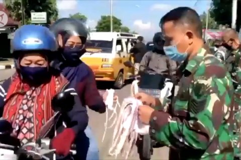 Gugus Tugas: Kenakan masker yang nyaman di wajah