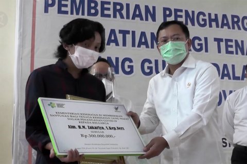 Menkes: pemerintah mengapresiasi perjuangan tenaga kesehatan
