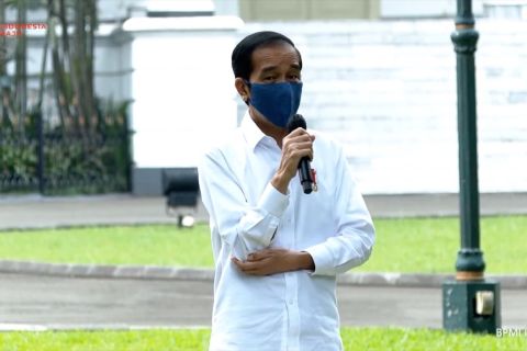 Presiden minta pedagang tetap bersemangat di tengah pandemi