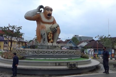 Siring Menara Pandang di Kota Banjarmasin belum dibuka
