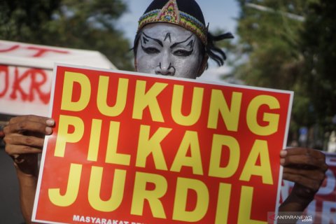 Aksi mendukung Pilkada damai