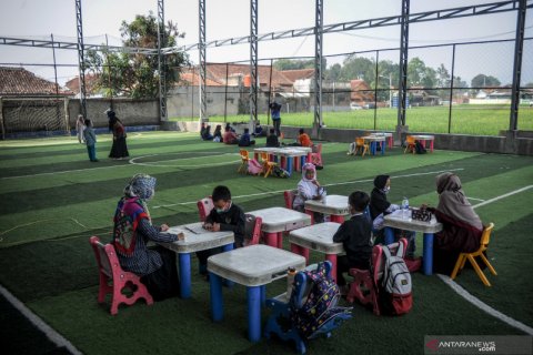Kegiatan pembelajaran tatap muka di Kabupaten Bandung