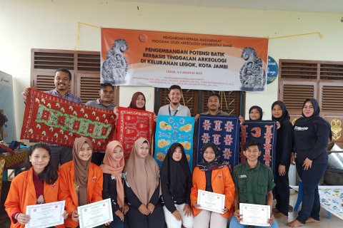 Motif batik Jambi berbasis arkeologi hadir, Unja dan Pertamina mengembangkanya