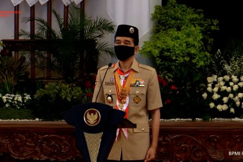 Presiden minta Pramuka buat gerakan kedisiplinan dan kepedulian nasional