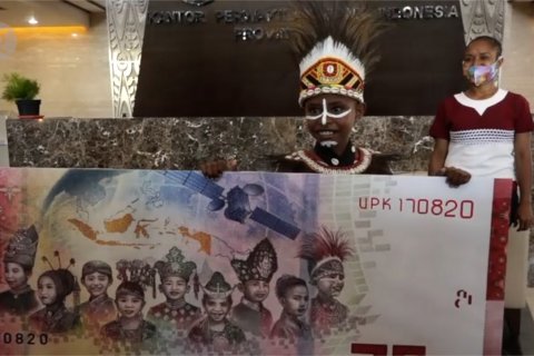 Perkenalkan Agustinus Rumere, bocah Papua di uang pecahan Rp75 ribu