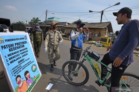Satpol PP gelar kampanye patuh Protokol Kesehatan COVID-19