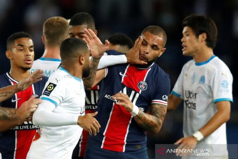 PSG kalah dari Marseille dalam laga yang diwarnai lima kartu merah