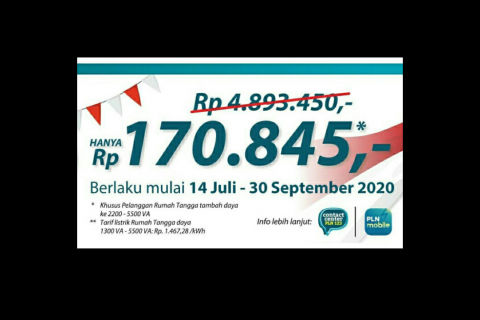 Program diskon tambah daya listrik