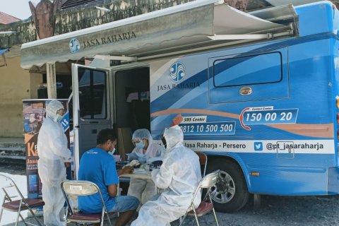Jasa Raharja-Bidokes Polda Maluku gelar tes cepat gratis COVID -19