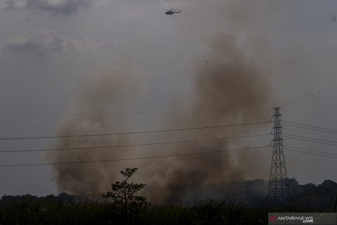 Kebakaran Lahan Di Tanjung Barangan