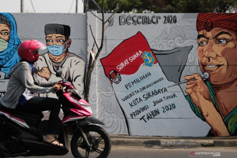Mural Pilkada Surabaya 2020