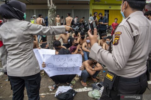 Polisi Amankan Pelajar di Palembang
