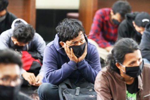 Polisi Amankan Pengunjuk rasa di Malang