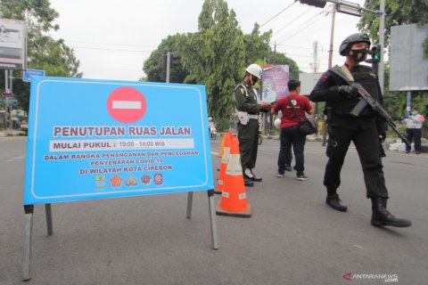 Penutupan jalan protokol Cirebon