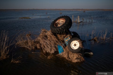 Badai Delta terjang Louisiana