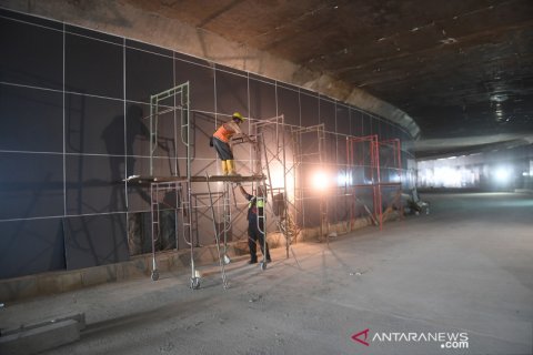 Penampakan Underpass Senen Extension yang segera diuji coba