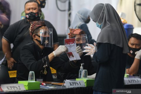 Simulasi nasional pemungutan suara Pilkada Serentak