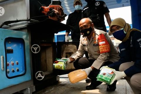 Musnahkan 200 kg ganja, Polrestro Tangerang Kota komitmen berantas narkotika&nbsp;