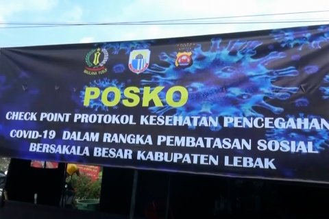 Pemkab Lebak dirikan cek poin di sejumlah titik selama PSBB