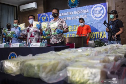 BNN Kepri gagalkan upaya penyelundupan 33 kg sabu asal Malaysia