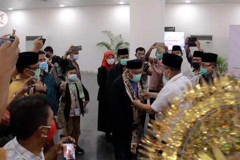 Jelang pembukaan MTQ Nasional ke 28, para peserta tiba di Sumbar