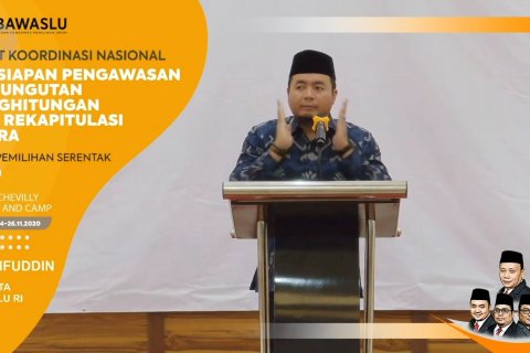 Bawaslu antisipasi penggunaan masker kampanye saat hari pencoblosan
