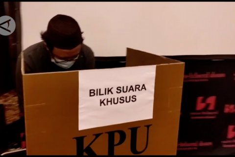 KPU Kalteng gelar simulasi pemungutan suara sesuai protokol kesehatan