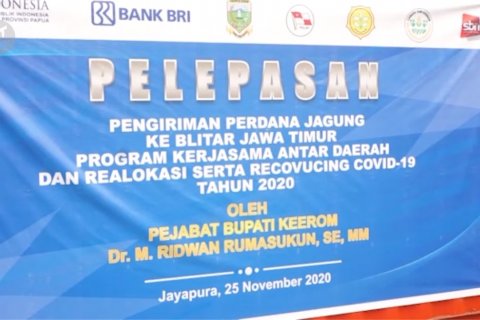 Pemkab Keerom kirim 15 ton jagung kering ke Blitar