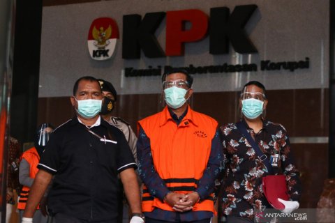 Penahanan tersangka kasus dugaan korupsi Bakamla