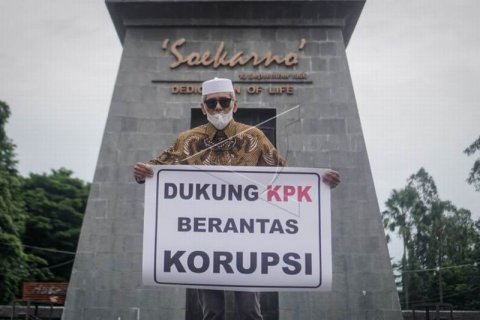 Aksi dukung KPK
