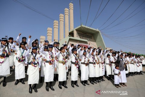 Pernikahan massal di Yaman saat pandemi COVID-19