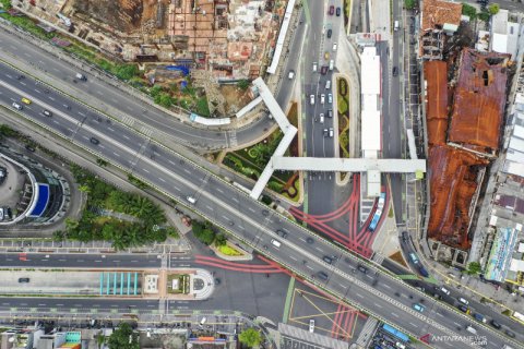 Simpang lima Pasar Senen Jakarta