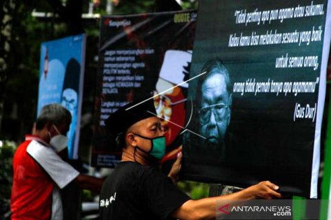 Aksi Mengenang Gus Dur