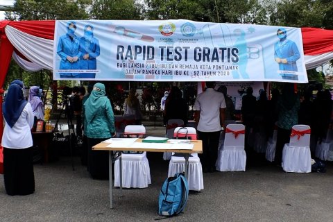 Peringati Hari Ibu, PKK Pontianak gelar tes cepat gratis di 6 kecamatan