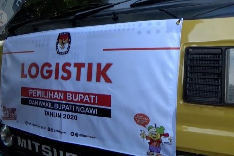 KPU Ngawi distribusikan logistik pilkada