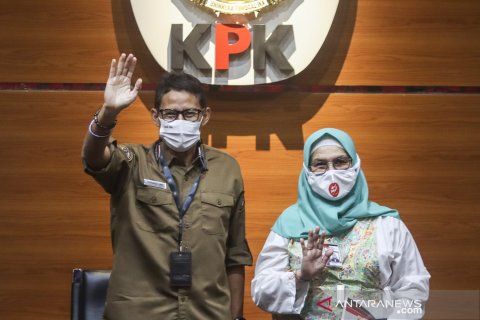 Menparekraf Sandiaga Uno audiensi dengan KPK