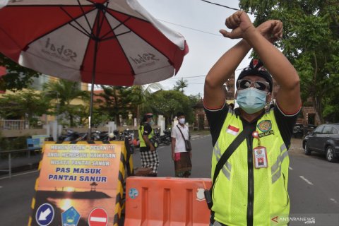Pantai di Denpasar ditutup pada Hari Banyu Pinaruh