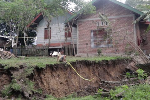 Fenomena tanah bergerak di Aceh, kedalaman telah mencapai 2 meter