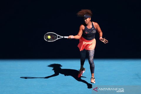 Aksi Naomi Osaka dan Serena William di semifinal Australia Terbuka