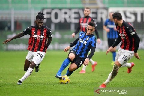 Liga Italia : Inter Milan kokoh di puncak klasemen usai menangi derby