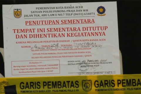 Langgar syariat, hotel di Banda Aceh disegel